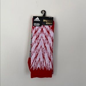 Adidas and UA crew socks